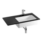 Умывальник встроенный Flaminia Miniwash 55х35х12, Carbone (MW60SP Carbone) - Фото 1